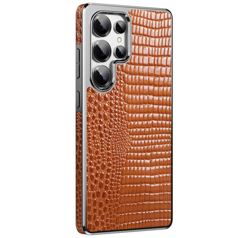 (Brown) For Samsung Galaxy S23 Ultra Case Brown 6914272423020