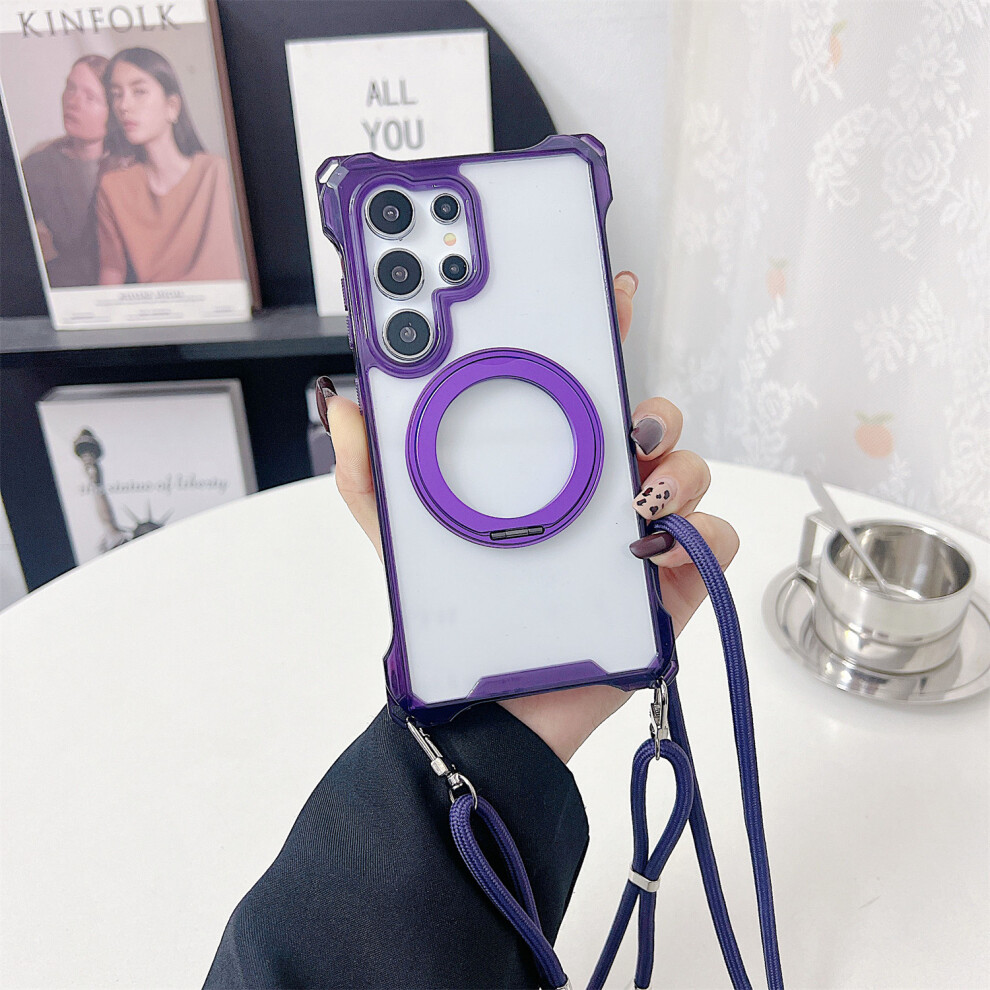 (Purple) For Samsung Galaxy S24 Ultra Case Purple 6914271561389