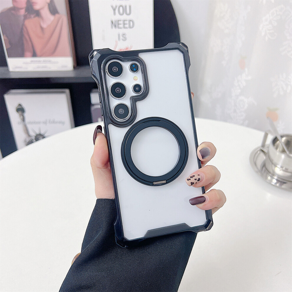 (Black) For Samsung Galaxy S24 Ultra Case Black 6914275007722