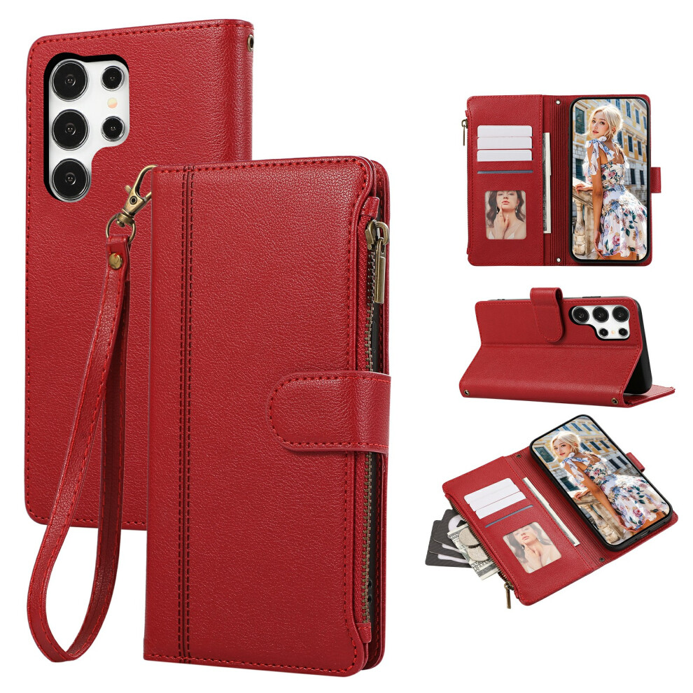 (Red) For Samsung Galaxy S24 Ultra Case Red 6914278723421