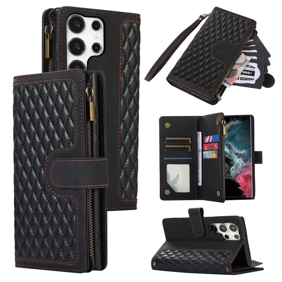 (Black) For Samsung Galaxy S24 Ultra Case Black 6914273984322