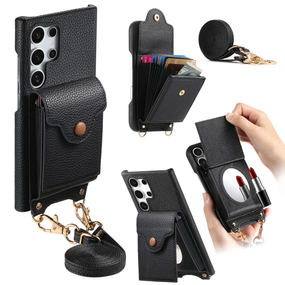 (Black) For Samsung Galaxy S23 Ultra Case Black 6914276939879