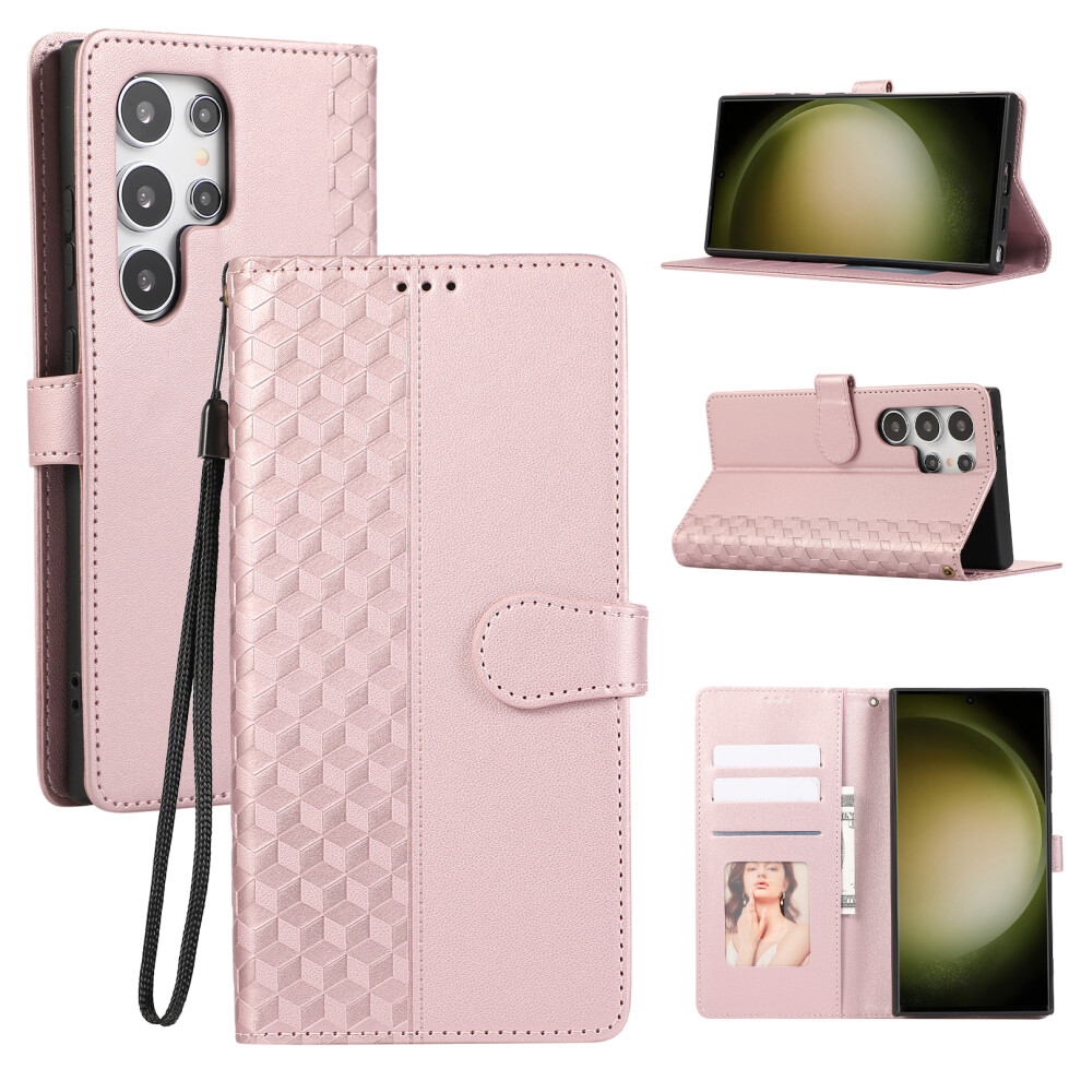 (Rose ) For Samsung Galaxy S24 Ultra Case Gold 6914272182118