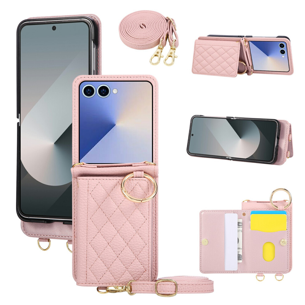 (Pink) For Samsung Galaxy Z Flip7 5G Case Pink 6914272179743