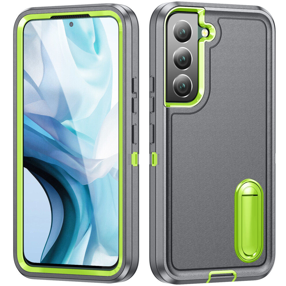 (+Green) For Samsung Galaxy S22 5G Case Grey/Green 6914274329139