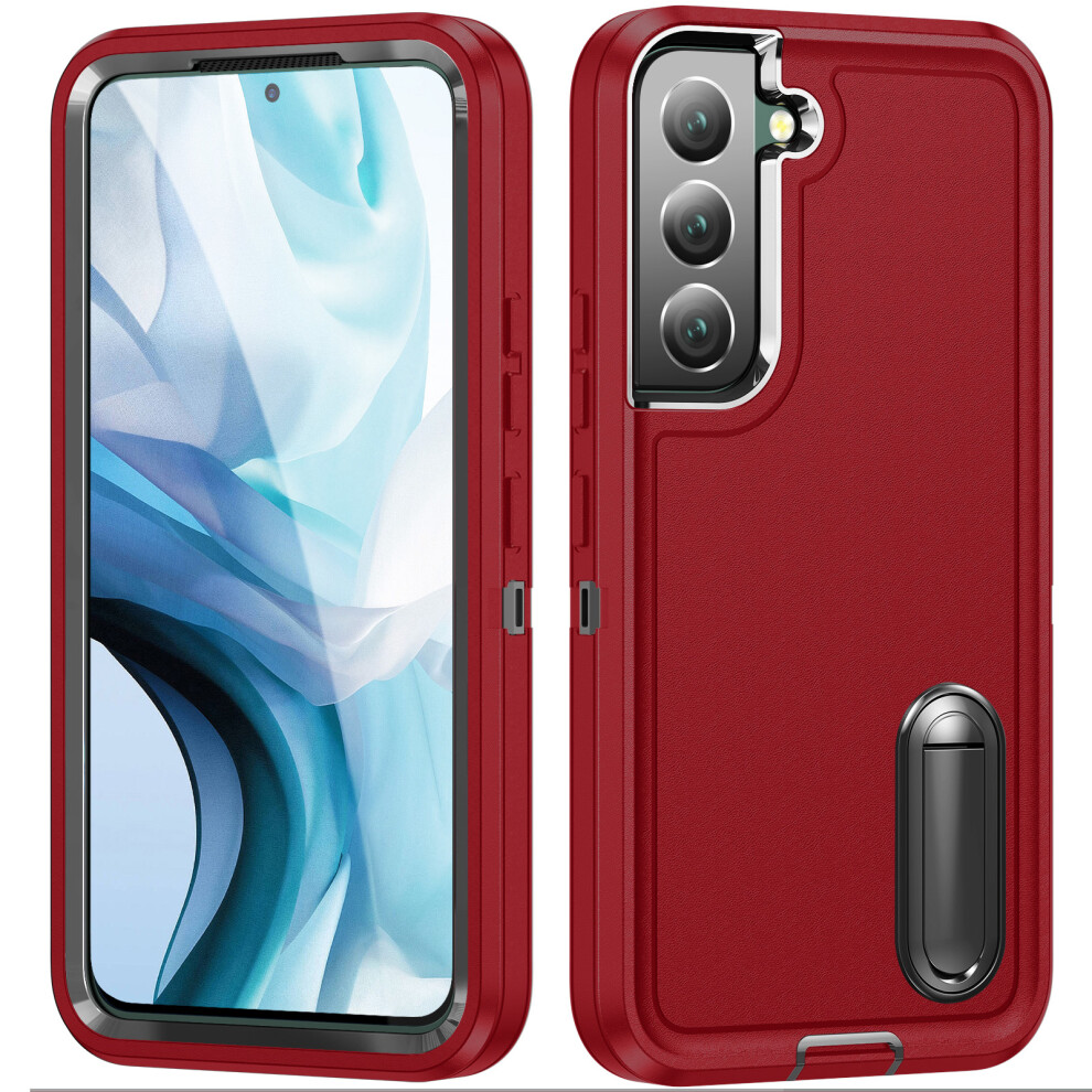 (+Black) For Samsung Galaxy S22+ 5G Case Red/Black 6914276024384