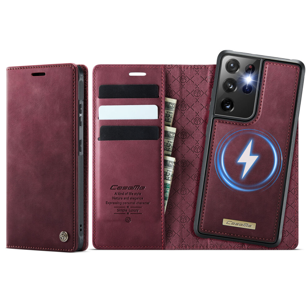 (Red) For Samsung Galaxy S21 Ultra 5G Case Red 6914279166869