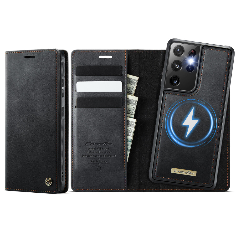 (Black) For Samsung Galaxy S21 Ultra 5G Case Black 6914274749609