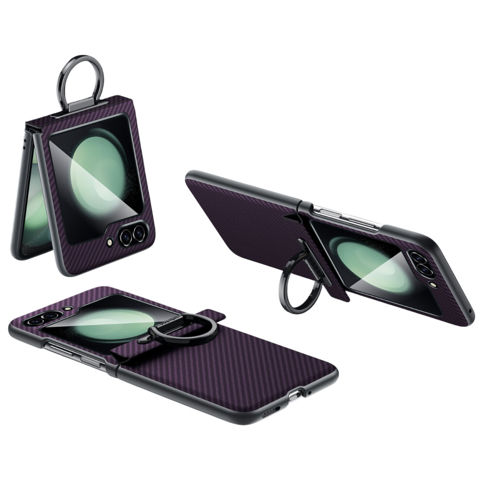 (Purple) For Samsung Galaxy Z Flip5 5G Case Purple 6914277779214