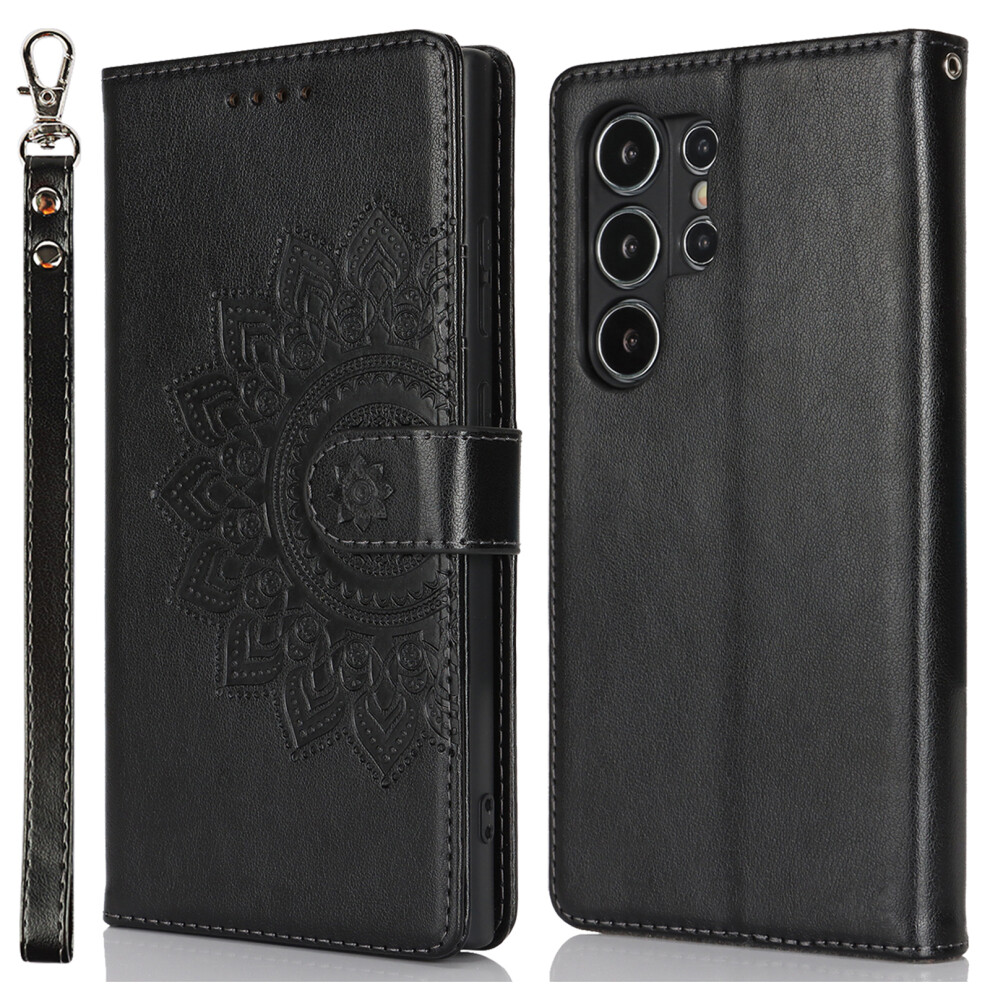 (Black) For Samsung Galaxy S24 Ultra Case Black 6914274960394