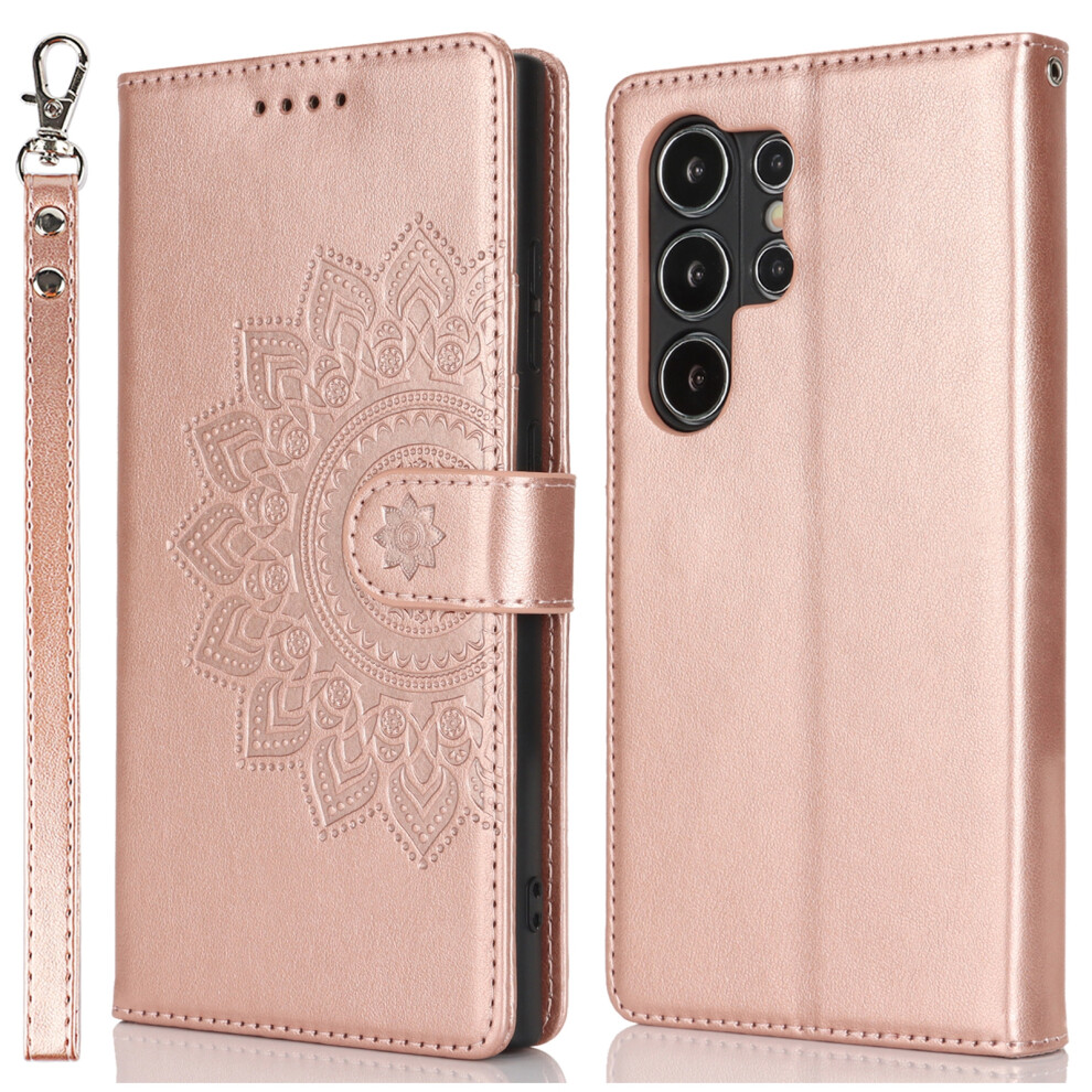(Rose ) For Samsung Galaxy S24 Ultra Case Gold 6914272604108