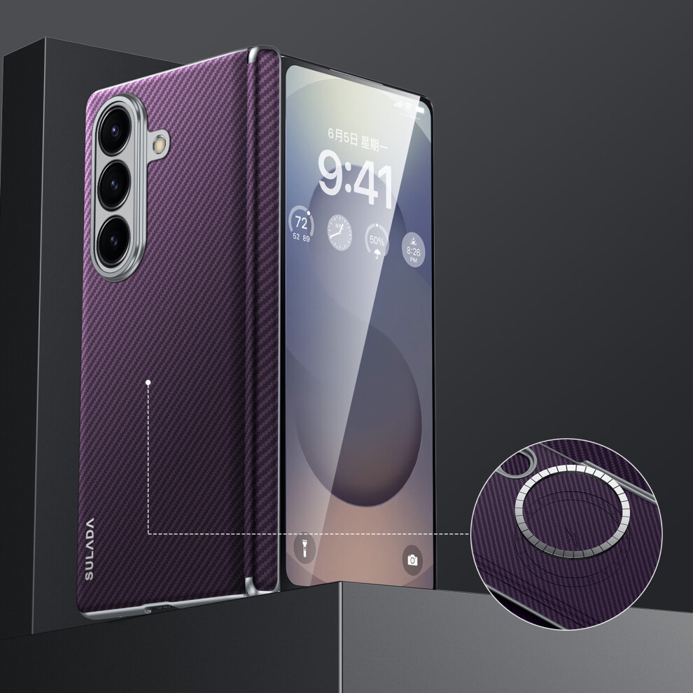 (Purple) For Samsung Galaxy Z Fold7 5G Case Purple 6914274034620