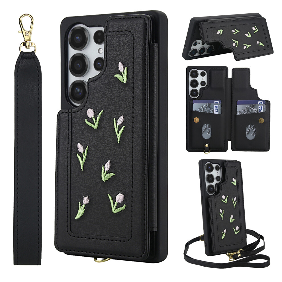 (Black) For Samsung Galaxy S24 Ultra Case Black 6914275914440