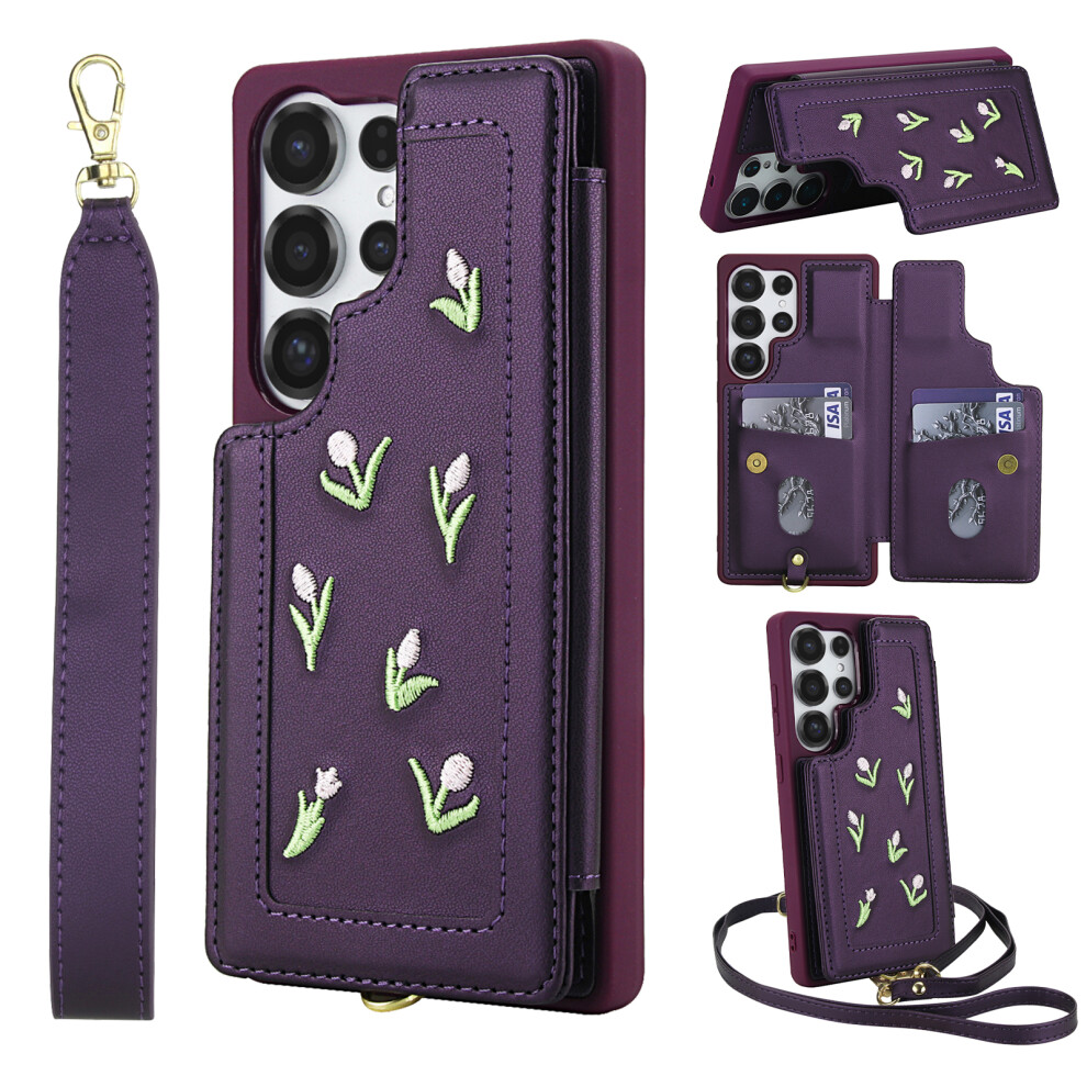 (Purple) For Samsung Galaxy S24 Ultra Case Purple 6914270032576