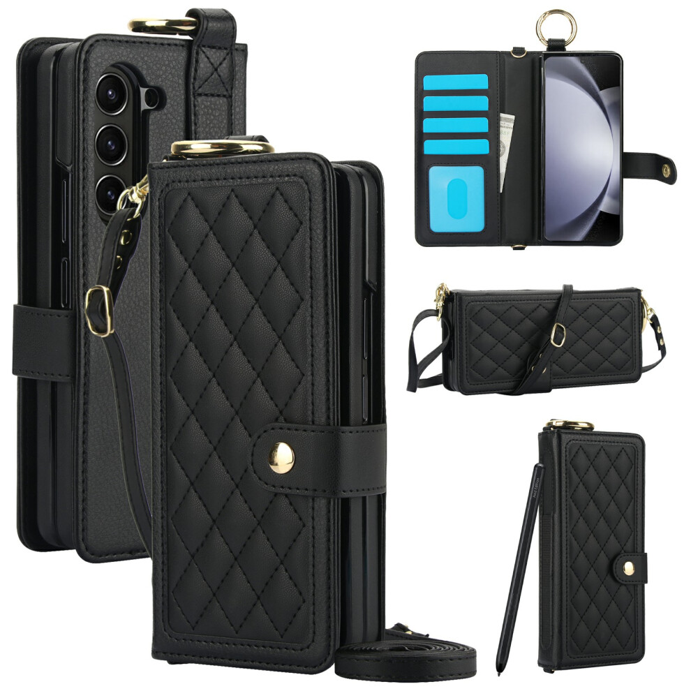 (Black) For Samsung Galaxy Z Fold6 5G Case Black 6914277611415