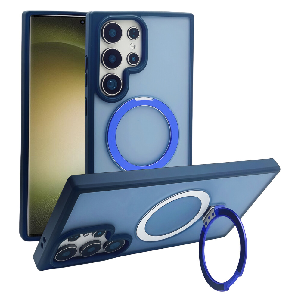 (Dark ) For Samsung Galaxy S23 Ultra Case Blue 6914274075586