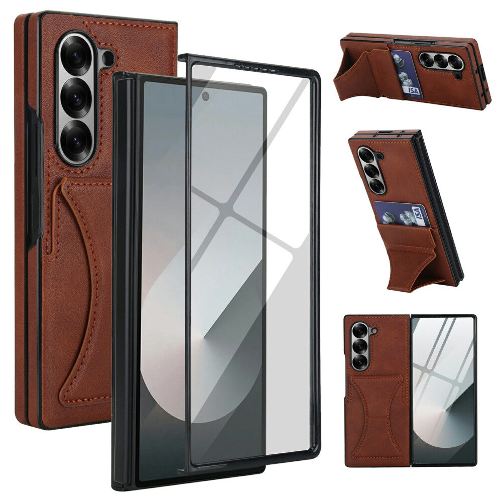 (Brown) For Samsung Galaxy Z Fold6 5G Case Brown 6914274124376