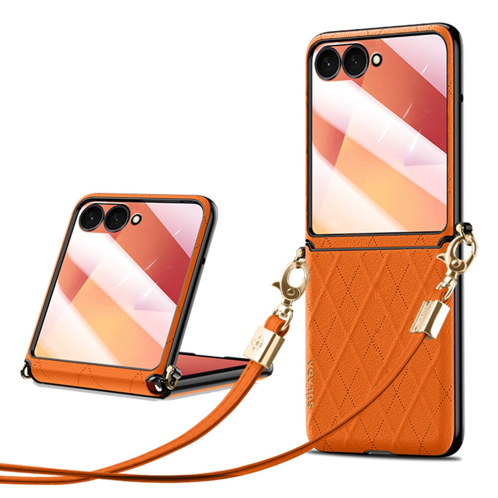 (Orange) For Samsung Galaxy Z Flip7 5G Case Orange 6914278539770