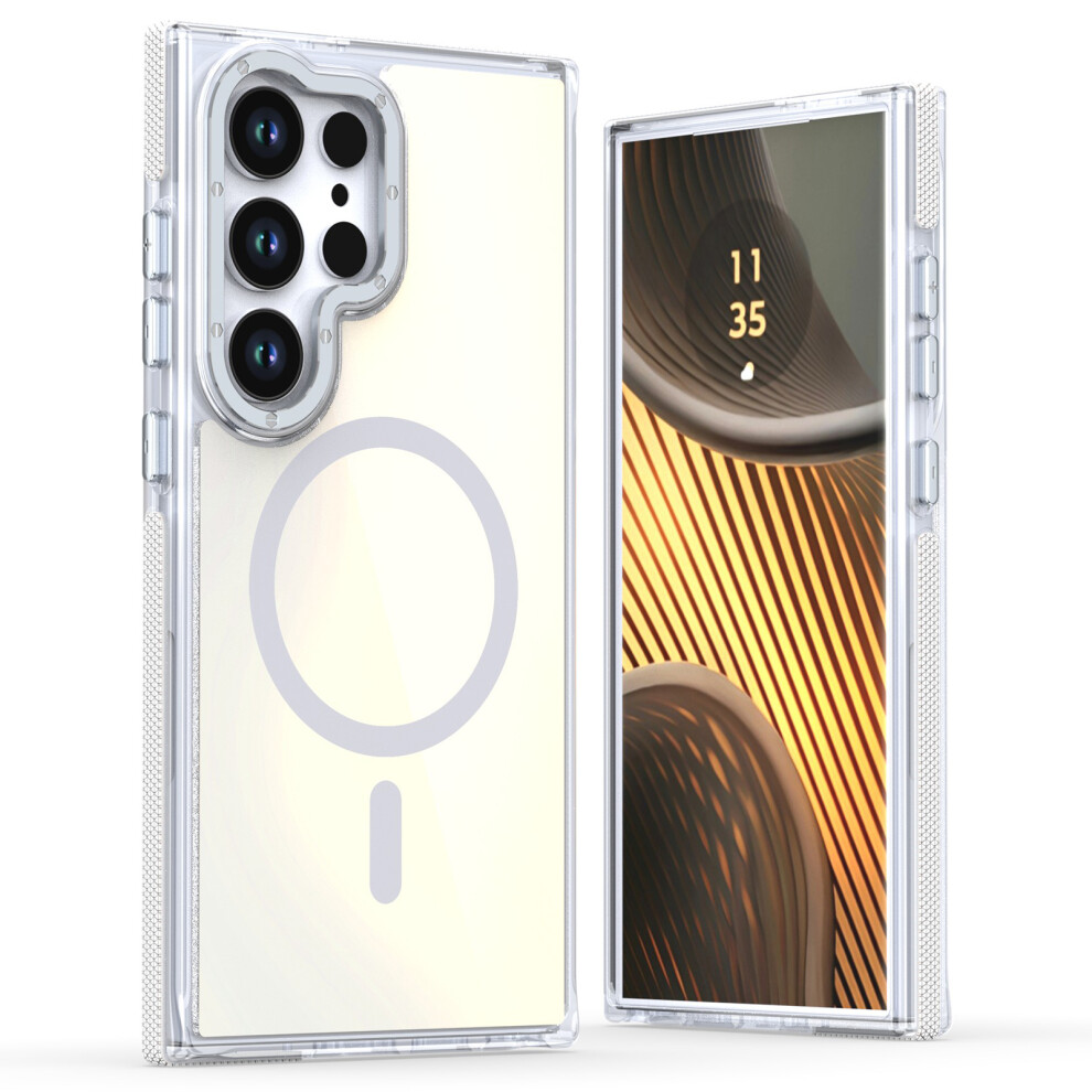 (White) For Samsung Galaxy S24 Ultra Case White 6914270174566