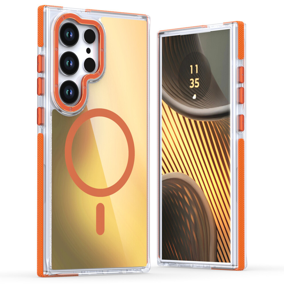 (Orange) For Samsung Galaxy S24 Ultra Case Orange 6914273052472