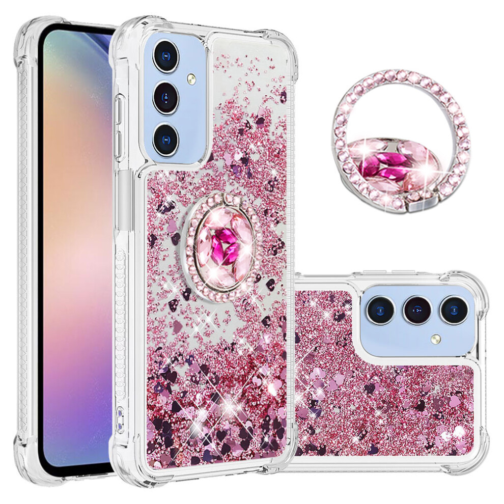 (Rose /Hearts) For Samsung Galaxy A17 5G Case Gold 6914273550558