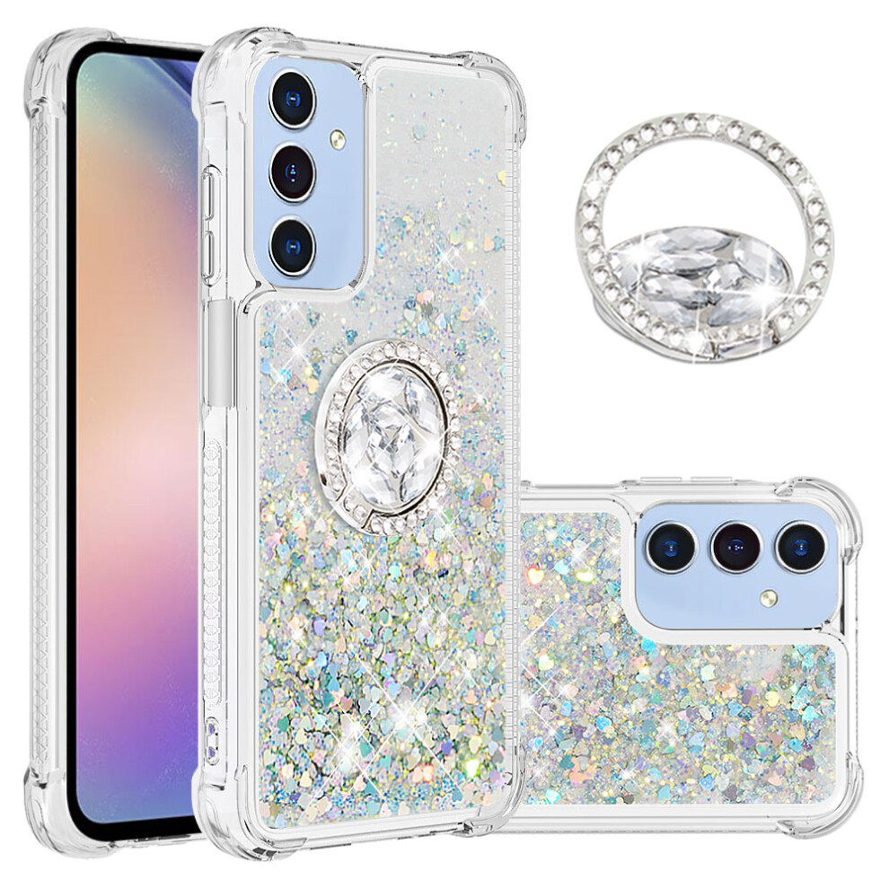 (Silver/Hearts) For Samsung Galaxy A17 5G Case Silver 6914277752231