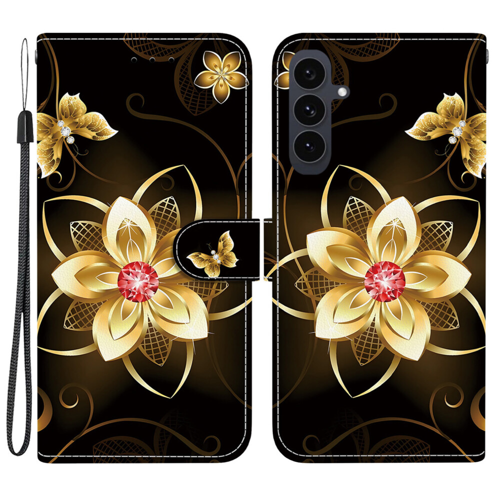 ( Flower) For Samsung Galaxy S25 Fe Case Golden 6914270856264