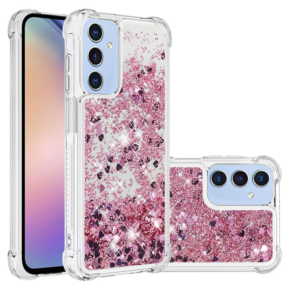 (Rose /Hearts) For Samsung Galaxy A17 5G Case Gold 6914279944801