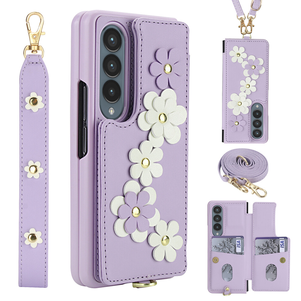 (Purple) For Samsung Galaxy Z Fold4 5G Case Purple 6914277309794