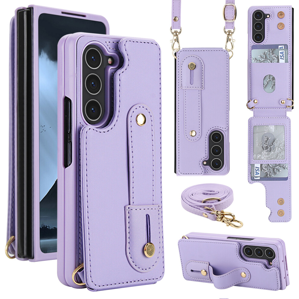 (Purple) For Samsung Galaxy Z Fold5 5G Case Purple 6914278000454