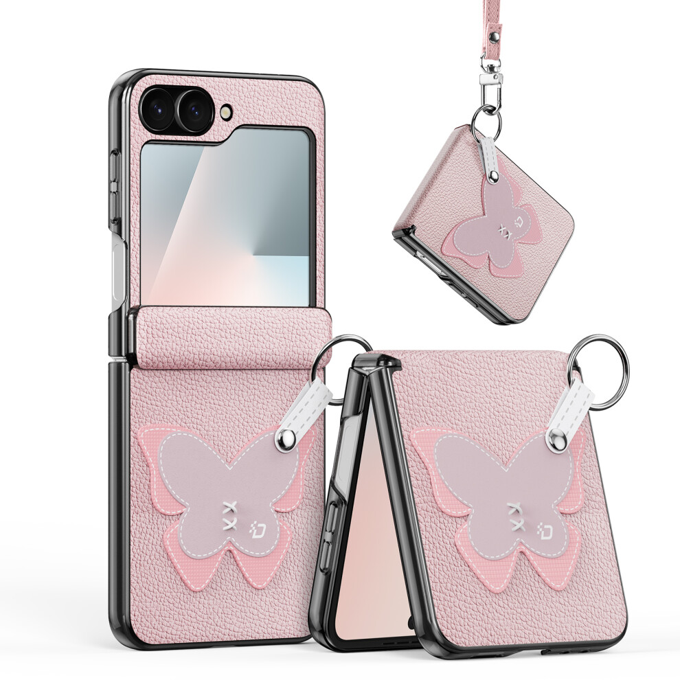 (-Butterfly) For Samsung Galaxy Z Flip7 Fe 5G Case Pink 6914278061431
