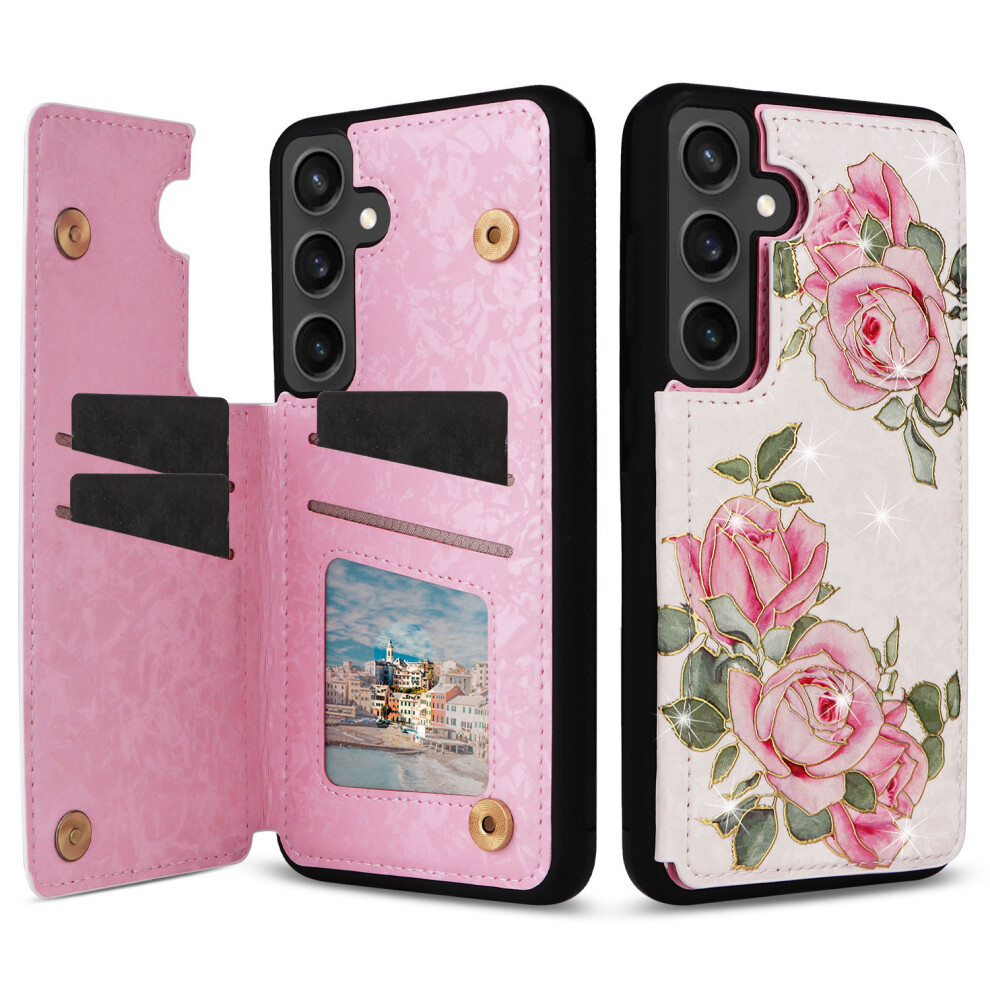 (Rose Flower) For Samsung Galaxy S25 Fe Case 6914273823171