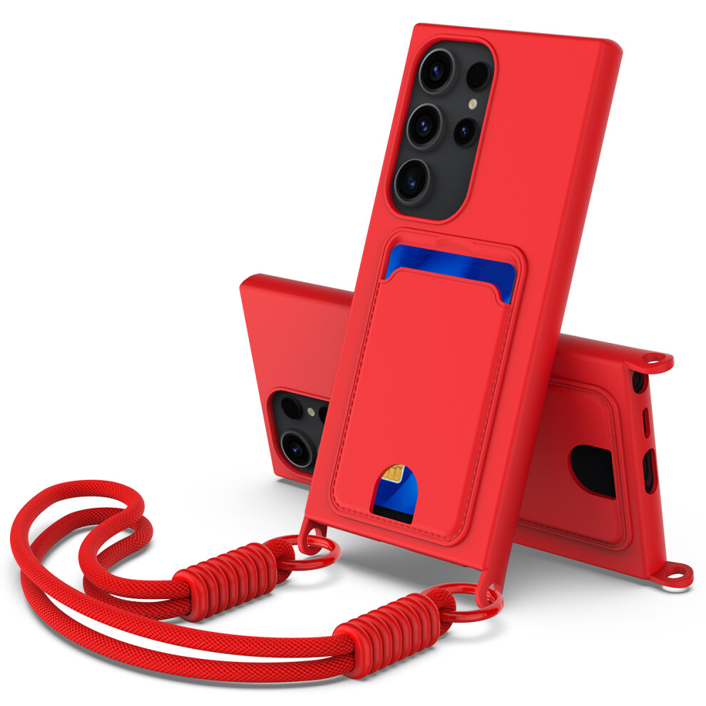 (Red) For Samsung Galaxy S23 Ultra Case Red 6914275472391