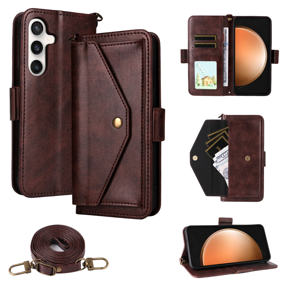 (Brown) For Samsung Galaxy S25 Fe Case Brown 6914275326601