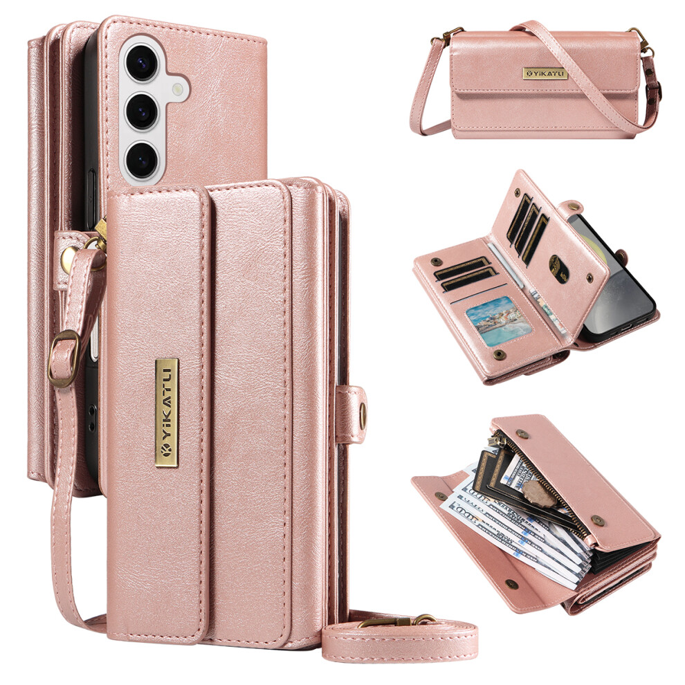 (Rose ) For Samsung Galaxy S24 Case Gold 6914275058618