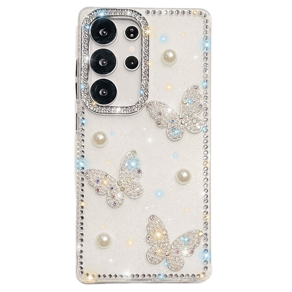 (Glitter ) For Samsung Galaxy S25 Ultra Case White 6914277103576