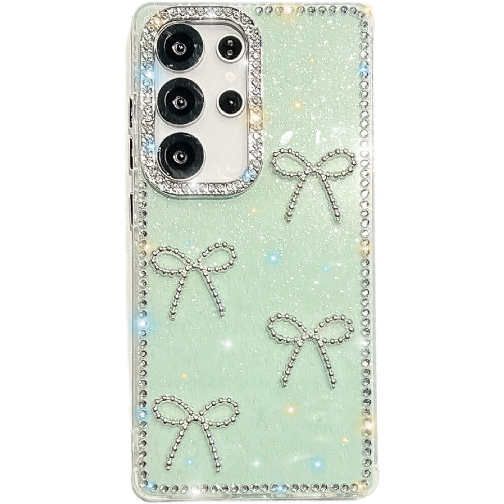(Glitter Light ) For Samsung Galaxy S24 Ultra Case Green 6914276154043