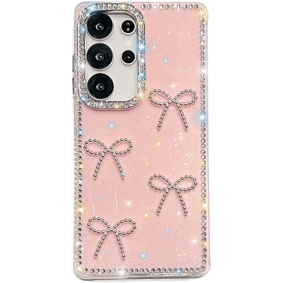 (Glitter Light ) For Samsung Galaxy S24 Ultra Case Pink 6914273876900