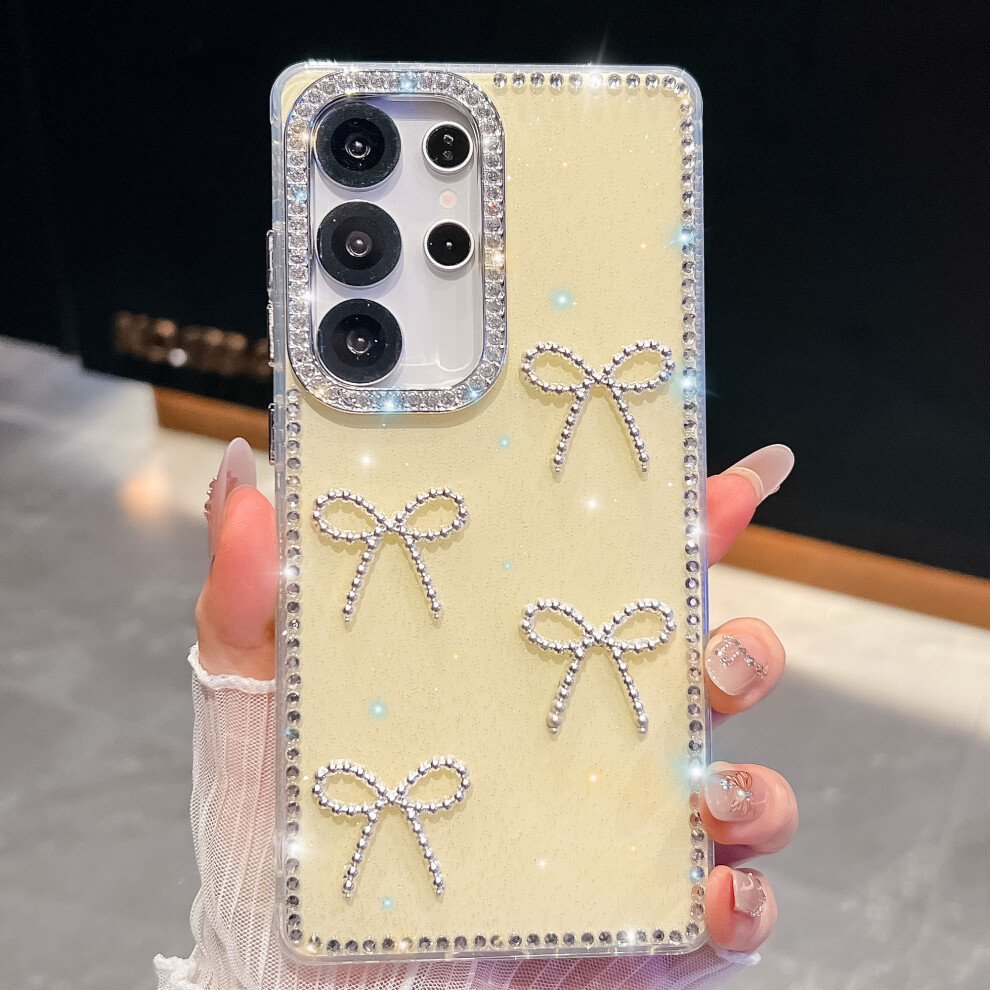 (Glitter Light ) For Samsung Galaxy S24 Ultra Case Yellow 6914275731252