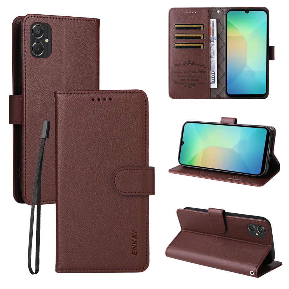 (Brown) For Samsung Galaxy A06 4G Case Brown 6914278520846