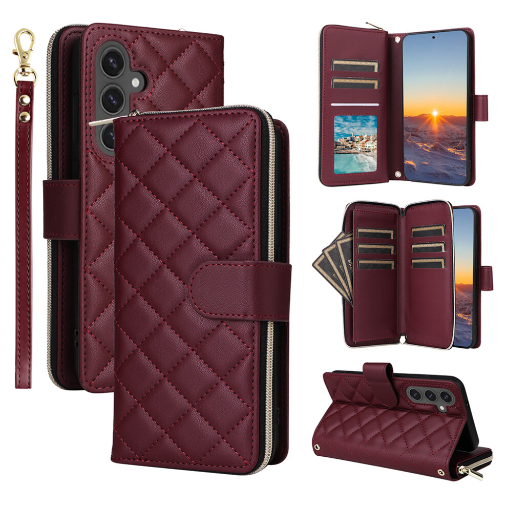 (Wine ) For Samsung Galaxy S25 Fe Case Red 6914275517948