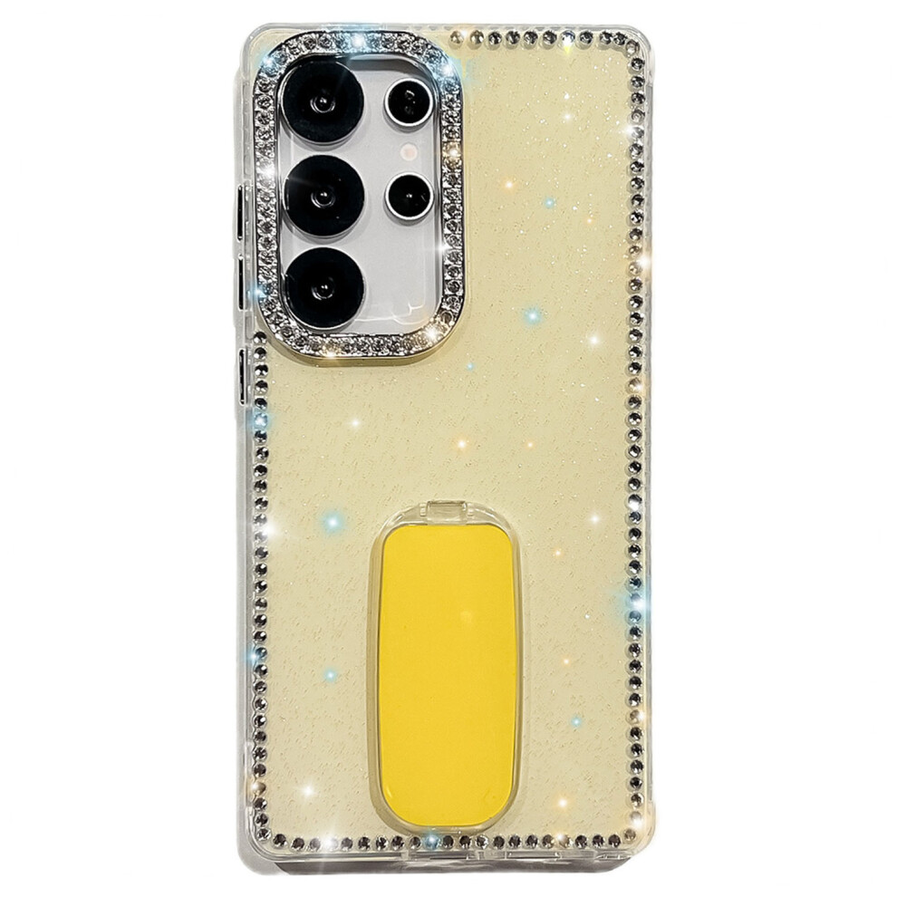 (Glitter Light ) For Samsung Galaxy S24 Ultra Case Yellow 6914270133907