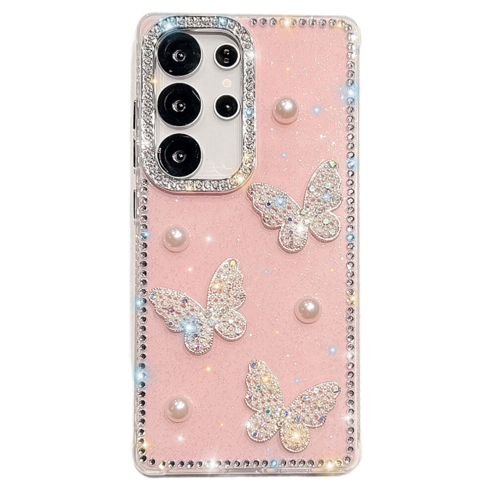 (Glitter Light ) For Samsung Galaxy S24 Ultra Case Pink 6914274018453