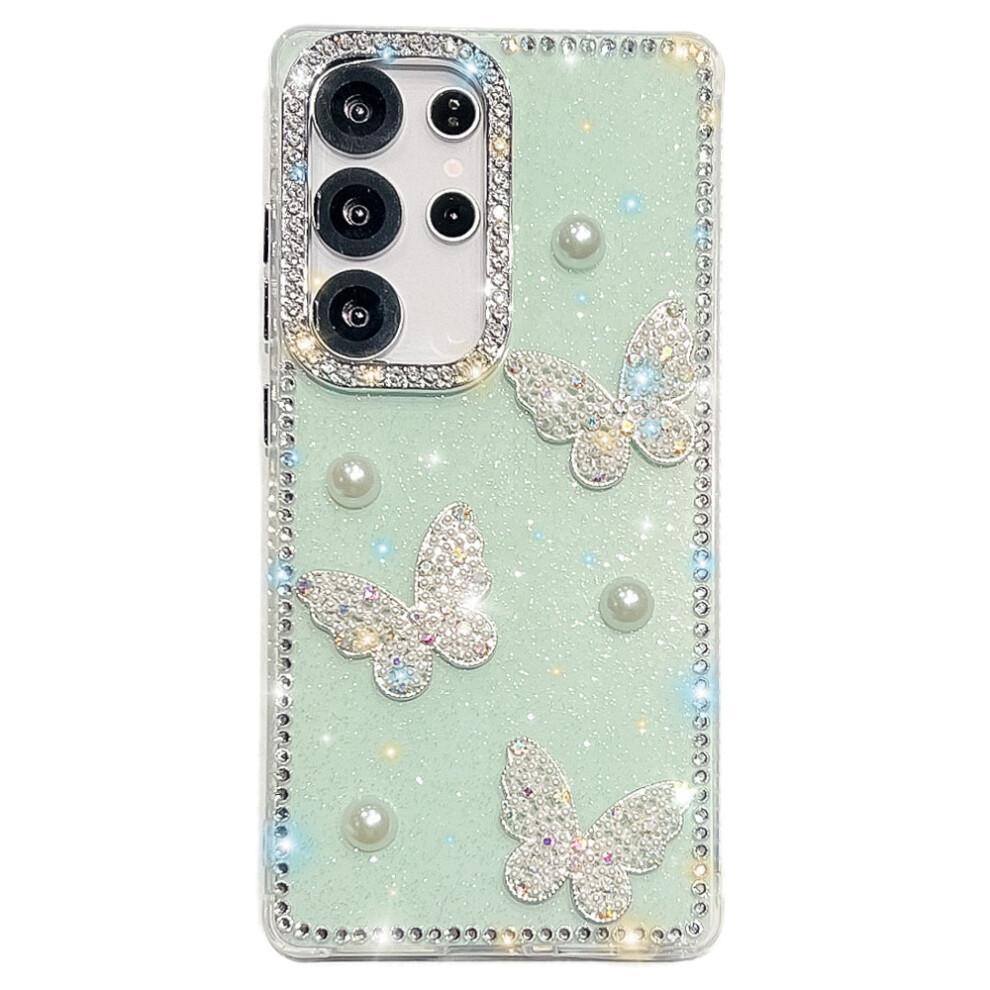 (Glitter Light ) For Samsung Galaxy S24 Ultra Case Green 6914274279670
