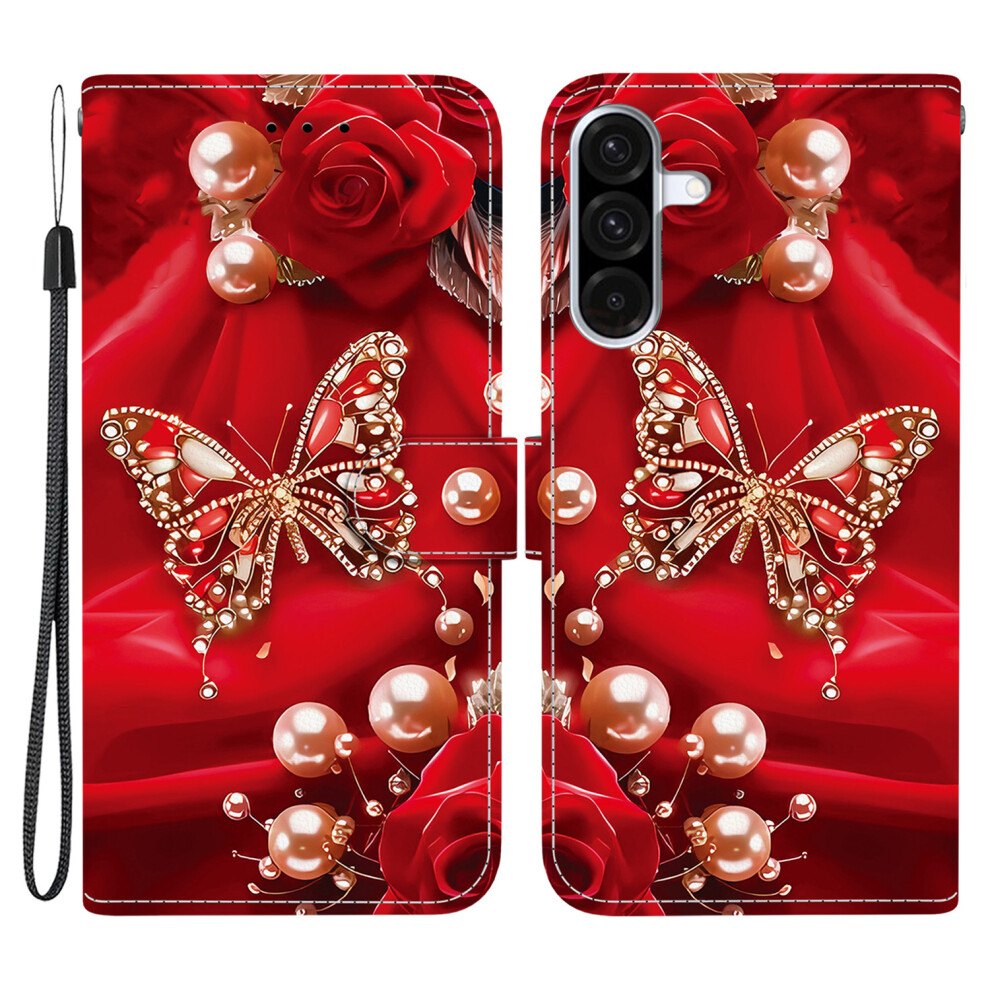 (Pearl Butterfly Rose) For Samsung Galaxy A36 5G Case White 6914277912857
