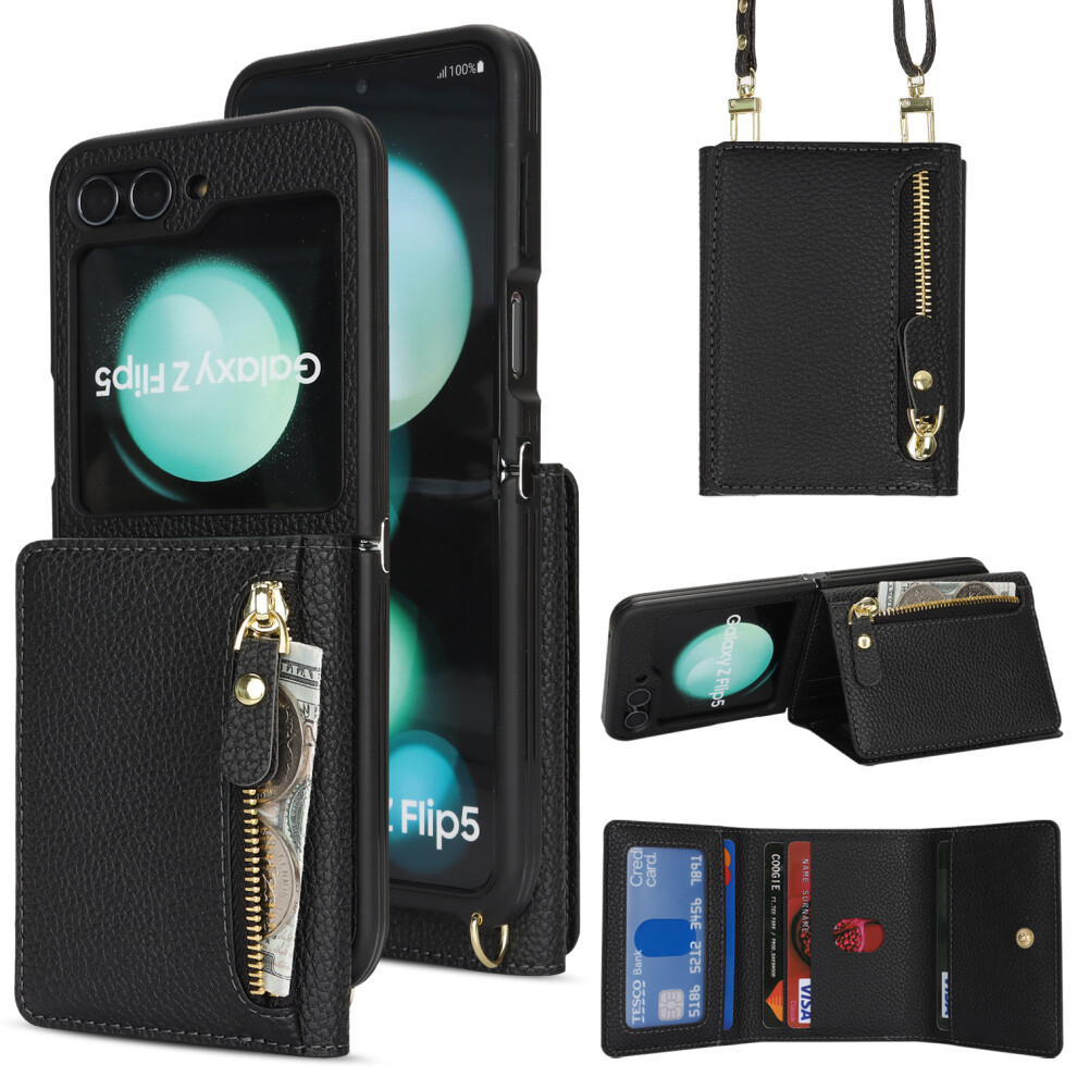 Black (Black) For Samsung Galaxy Z Flip5 5G Case