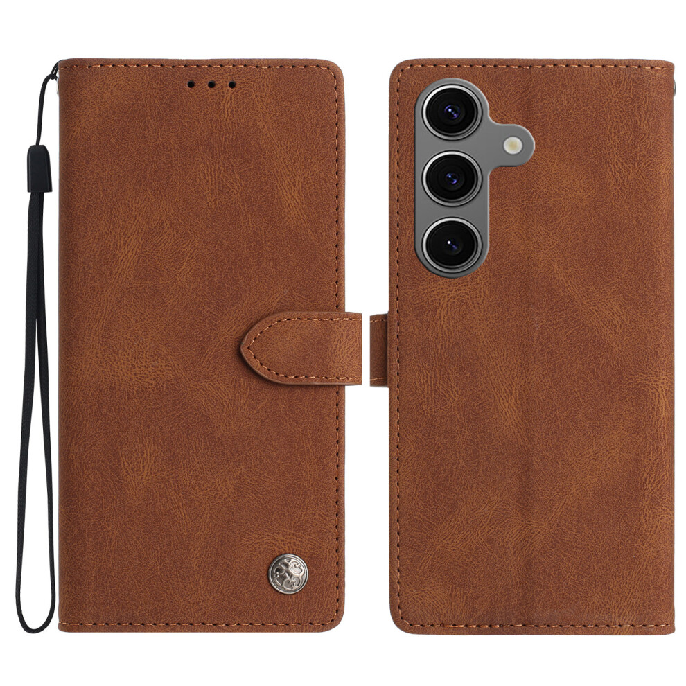 (Brown) For Samsung Galaxy S24 Fe Case Brown 6914275128069