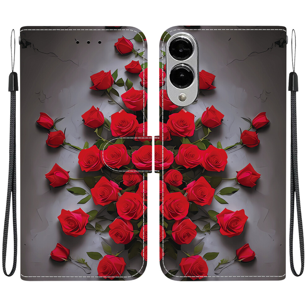 ( Rose) For Samsung Galaxy S25 Edge Case Red 6914272636734