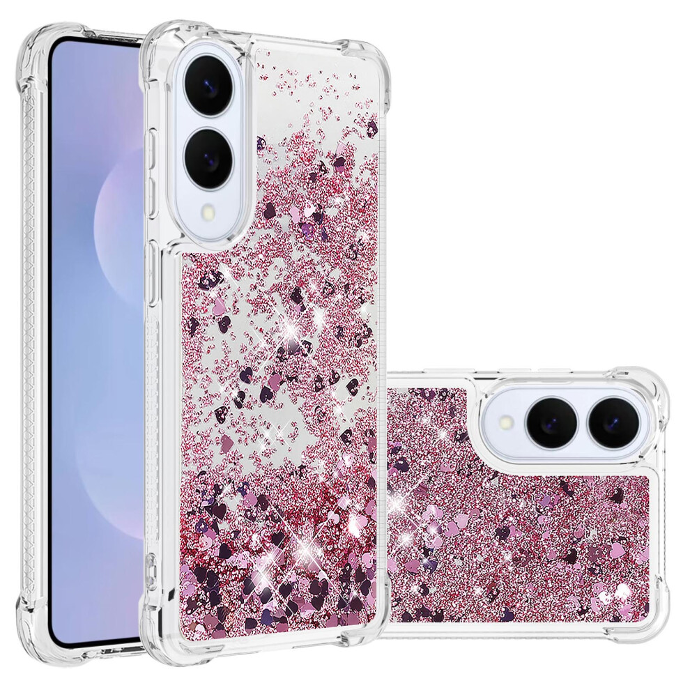 (Rose /Hearts) For Samsung Galaxy S25 Edge Case Gold 6914274045343