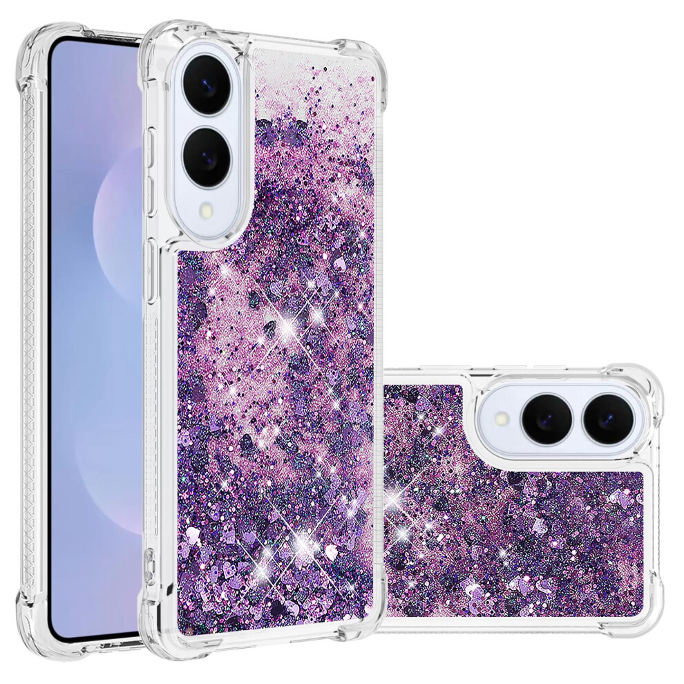 Dark/Purple ( Purple/Hearts) For Samsung Galaxy S25 Edge Case